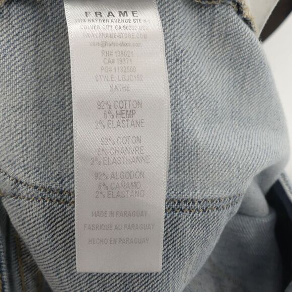 Frame Le Garcon Crop Distressed‎ Medium Wash Blue Women's 25 - Picture 8 of 9